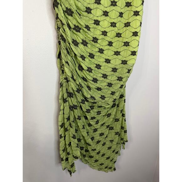 Free People Margot Convertible Maxi Skirt Green Edgy Stretch Women's XS - Picture 6 of 10